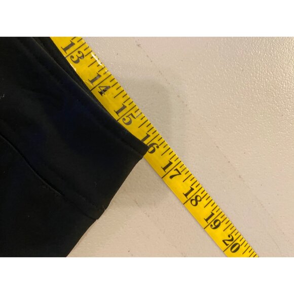 Cache Womens Black Flared Dress Pants Size 10 Rhinestone Snap Accent - Picture 8 of 9